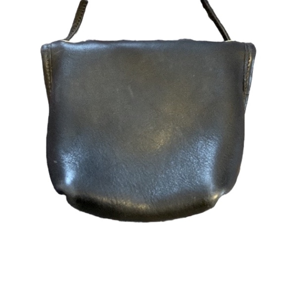 Vintage Coach Mini Bag in BLACK with brass hardware - Picture 3 of 10
